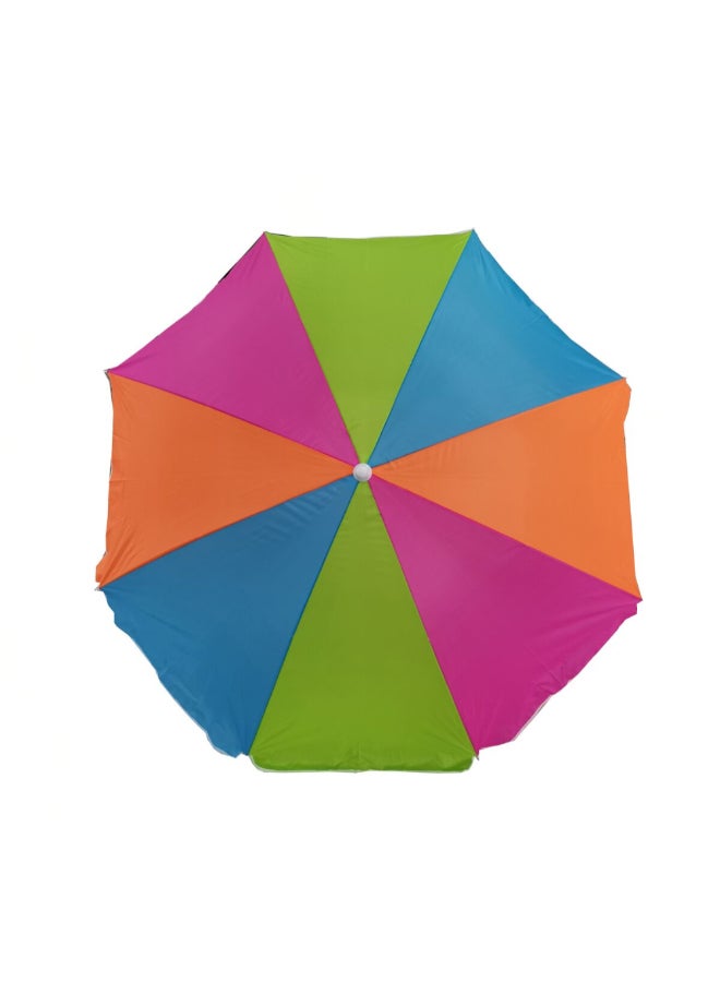 TWT Classic 8-Rib Polyester Fabric Beach Parasol Multicolour 1.6 m BU2103 - Image 3